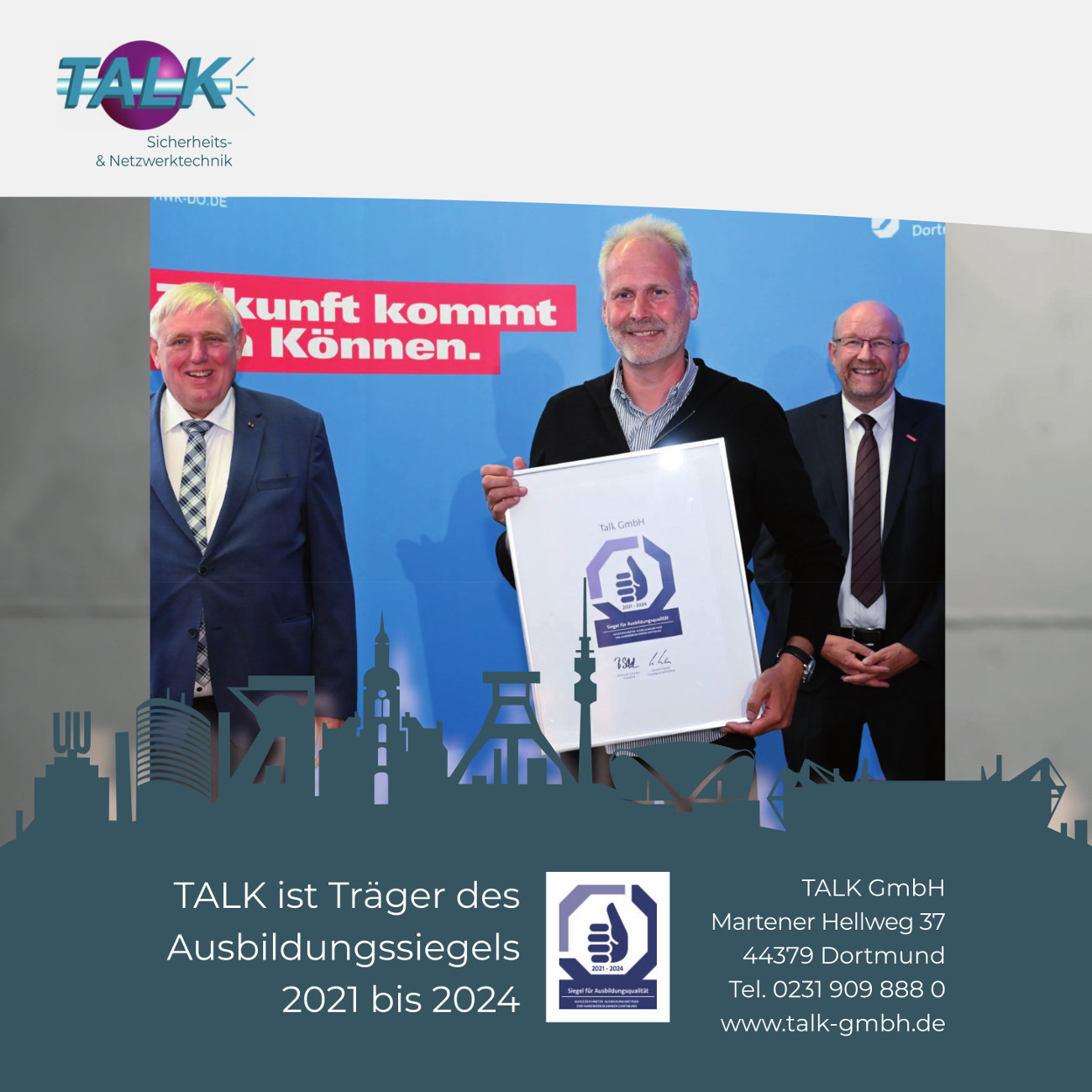 Ausbildungssiegel TALK